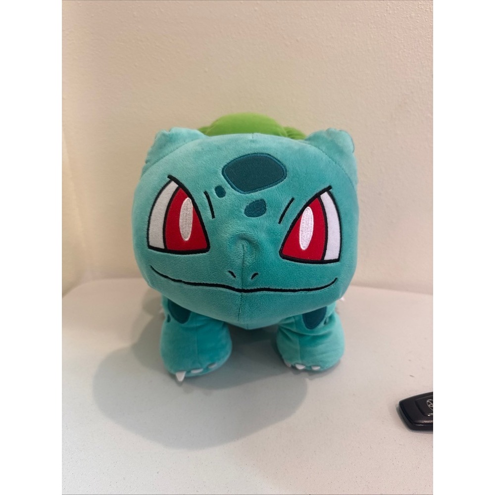 Pokemon Bulbasaur Plush Stuffed Animal Teal Green Grass‎ Type Kanto Starter Toy